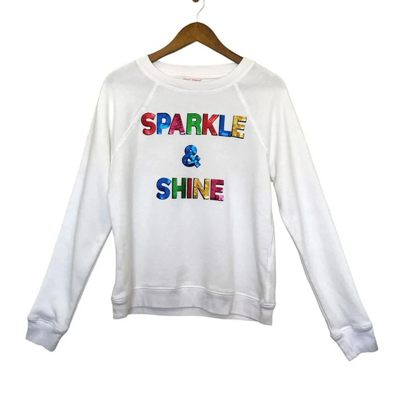 Betsey Johnson Performance Sparkle and Shine Crew Neck Sweater Size M Y2K - Picture 5 of 7
